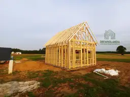 Szkielet drewnianego domku Olaf 7x5m - całoroczny domek szkieletowy