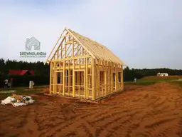 Olaf 7x5m - drewniany domek w wersji szkieletowej