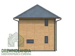 Drewnolandia - wnętrze domku całorocznego CRP5 z drewna - ciepłe i nowoczesne wnętrza