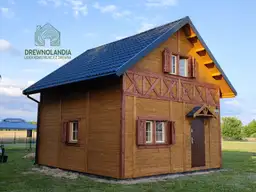 Całoroczny domek CRP2 z poddaszem – solidna konstrukcja z drewna