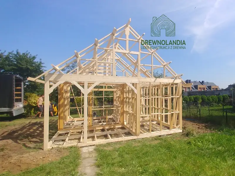 Szkielet drewnianego domu Wiktor II - domek rekreacyjny szkieletowy