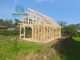 Domek letniskowy szkieletowy Wiktor II - całoroczny drewniany domek