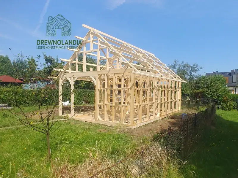 Domek letniskowy szkieletowy Wiktor II - całoroczny drewniany domek