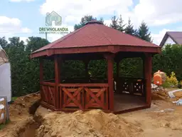 Ośmiokątna altanka ogrodowa Eliza o wymiarach 5 m