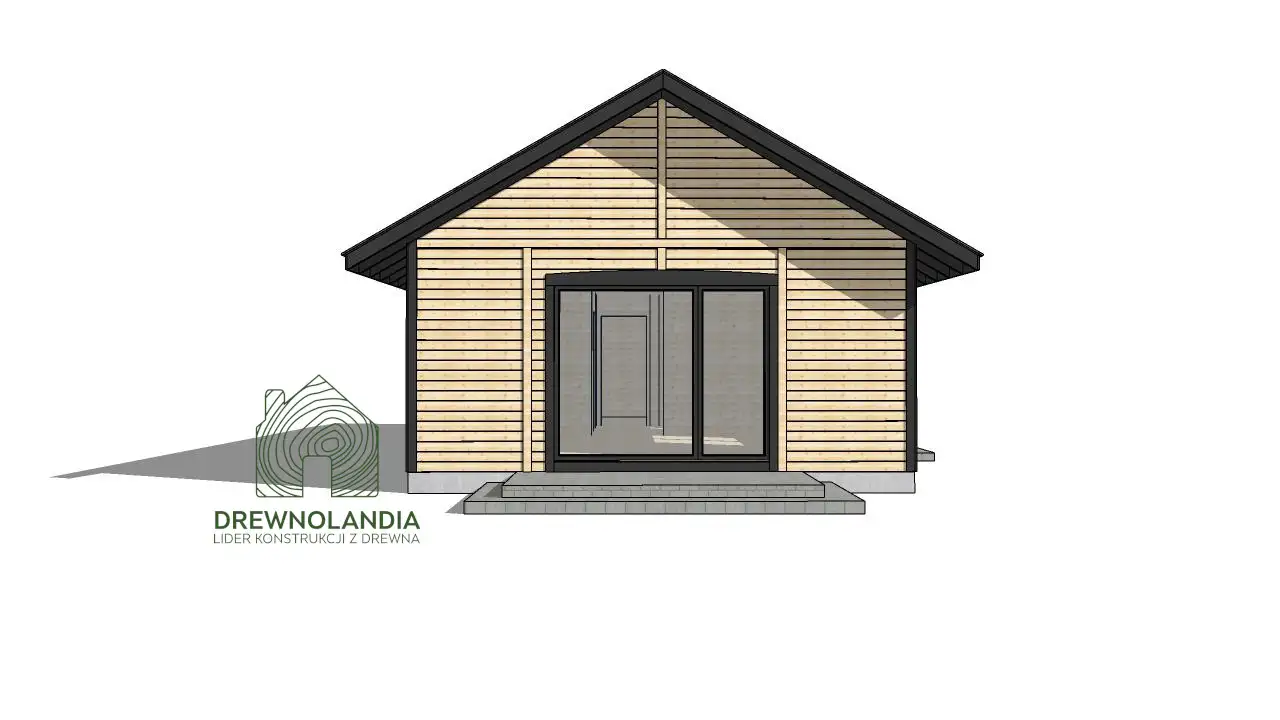 Drewniany domek rekreacyjny całoroczny CRK1 - 70 m²