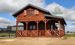 Drewniany domek wielosezonowy CRP6 – transport i montaż gratis