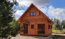 Domek letniskowy Wiktor V z drewna – praktyczny projekt od Drewnolandii