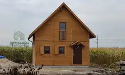 Domek Wiktor V z drewna na zgłoszenie – nowoczesny projekt idealny na działkę