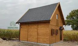 Wiktor V – domek drewniany z antresolą, projekt od Drewnolandii