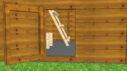 Elegancki kurnik Damian – kompaktowe wymiary, trwałość i funkcjonalność