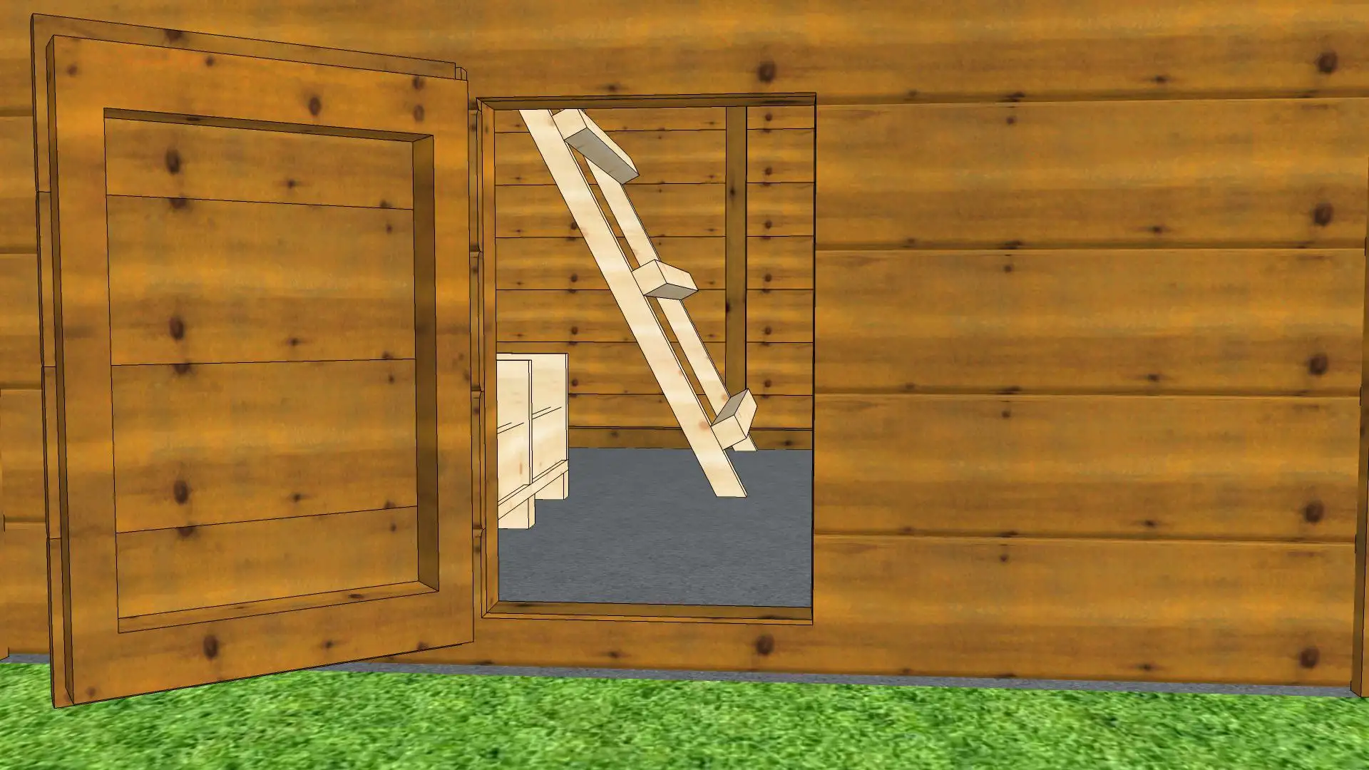 Elegancki kurnik Damian – kompaktowe wymiary, trwałość i funkcjonalność