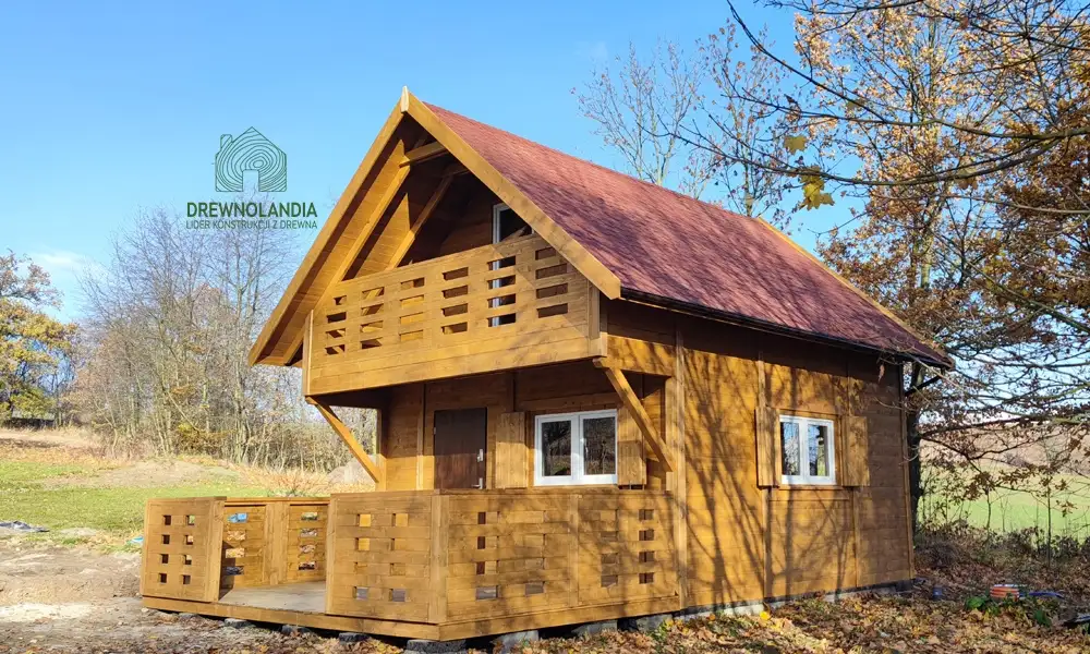 Drewniany domek letniskowy Igor 35m², Drewnolandia, idealny na rekreację