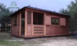 Domek drewniany "Andrzej", na zgłoszenie, wymiary 5x3m