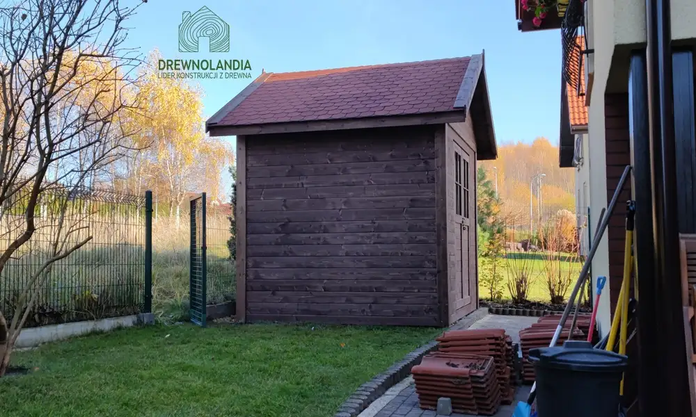 Domek drewniany "Klaudiusz", idealny na narzędzia