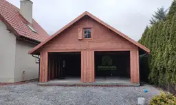 Duża wiata samochodowa Magda, idealna na dwa auta i przechowywanie