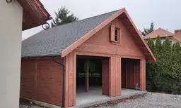 Drewnolandia - wiata samochodowa na dwa auta, model Magda, 6x5 m