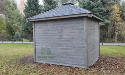 Drewniany domek narzędziowy Filip, 9 m², zaprojektowany przez Drewnolandię