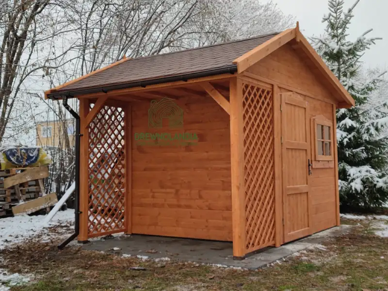 Domek gospodarczy z drewna Bonifacy - 3x2,5m 