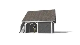 Wiata samochodowa Marta z dodatkowym poddaszem – estetyczny projekt