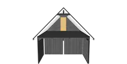 Widok detalu konstrukcji wiaty Marta – wysokiej jakości wykonanie