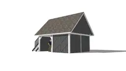 Drewniany garaż z poddaszem – elegancki i praktyczny projekt