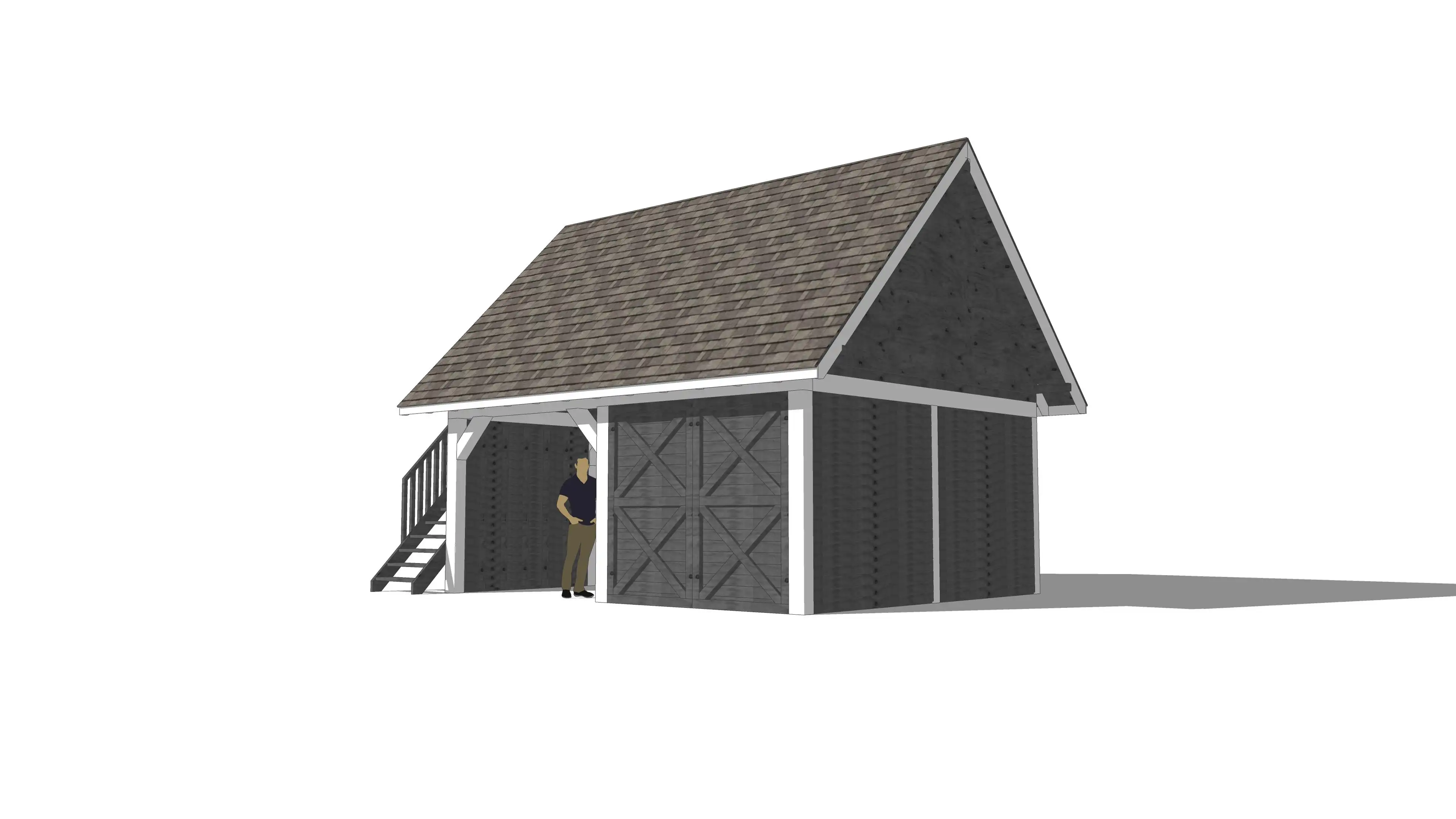 Drewniany garaż z poddaszem – elegancki i praktyczny projekt