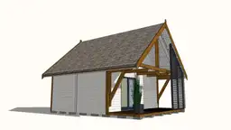 domek z tarasem - rzut ogólny