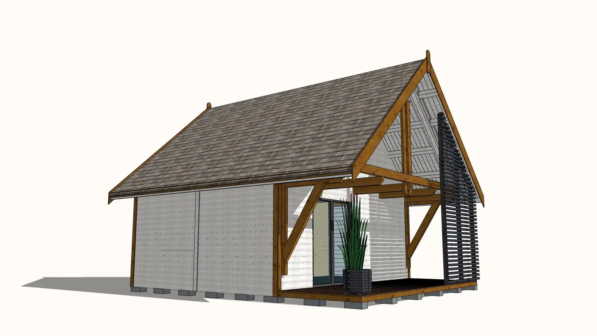 Domek rekreacyjny całoroczny CRA10 - 35m2