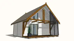 domek letniskowy z tarasem duży