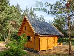 Nowoczesny drewniany domek Leon – projekt Drewnolandii