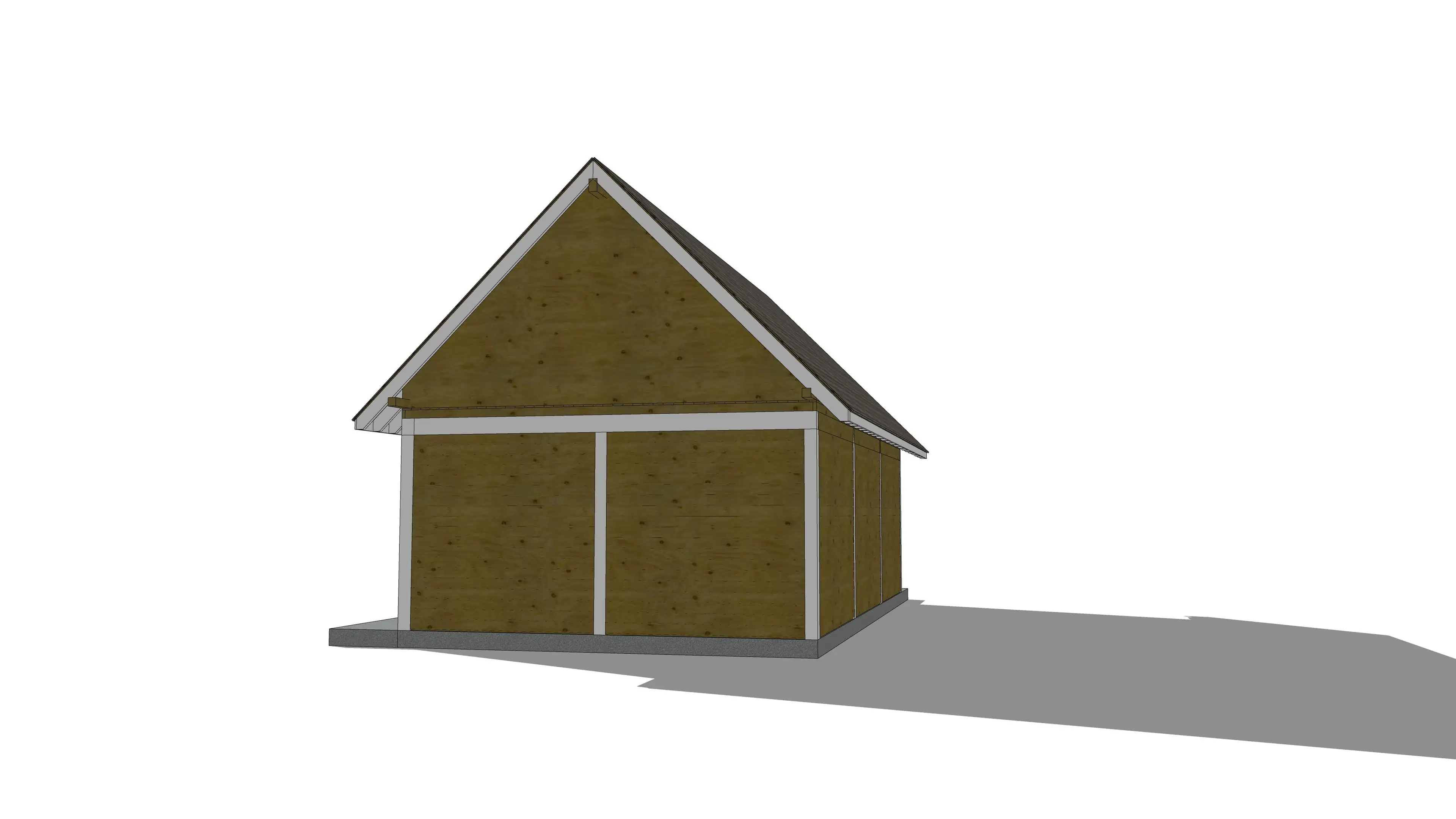 Garaż ze schodami – trwała wiata samochodowa Barbara na trzy auta o wymiarach 8,9m x 5m