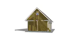 Wiata samochodowa Barbara – garaż z przestrzenią magazynową