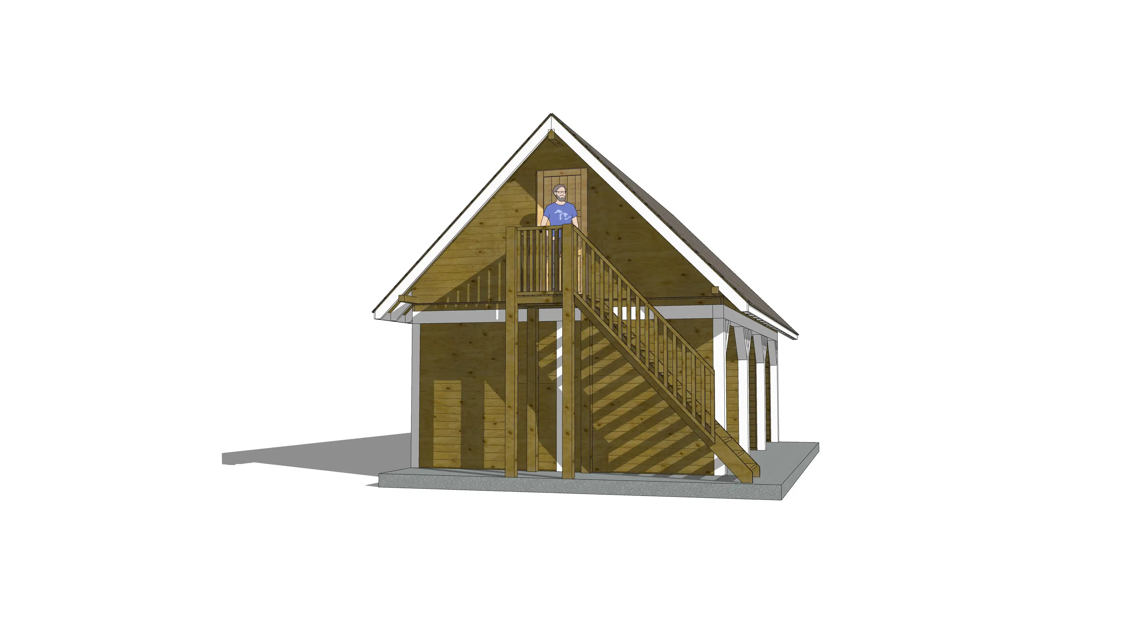 Wiata samochodowa Barbara – garaż z przestrzenią magazynową