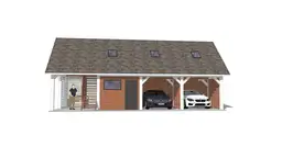 Barbara II – garaż ze schodami, idealny na dwa auta