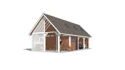 Wiata samochodowa Barbara II – garaż z przestrzenią użytkową