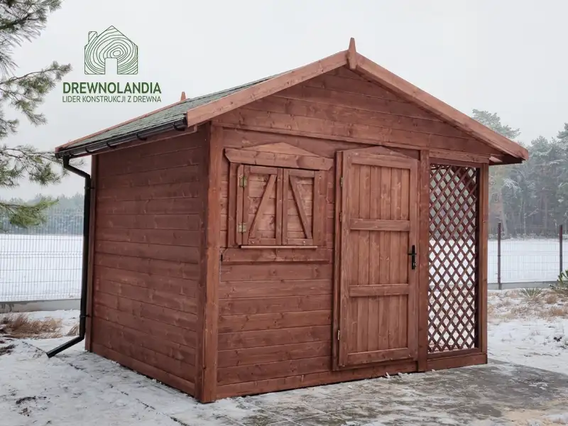 Domek gospodarczy z drewna Bonifacy - 3x2,5m 