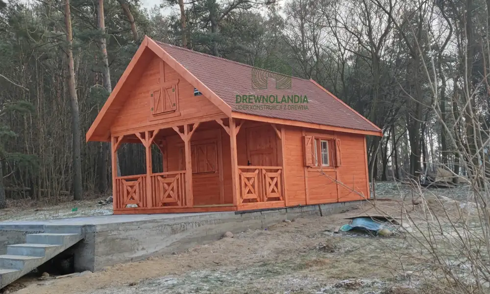 Drewniany domek na działkę Amadeusz IV 7x4,5m 