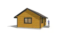 Drewniany domek rekreacyjny całoroczny CRK5 - 54 m² - zdjęcie 25