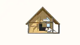 PROJEKT ARCHIWALNY -  Leon IV 5,9m x 5,9m + taras 22 m2 - zdjęcie 17