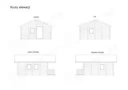 Domek SM-1 - elewacja z każdej strony
