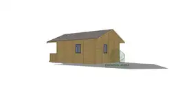 Domek SM-1 - wersja ekspozycyjna, widok detali