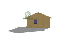 Domek SM-1 - wersja na expo, zbliżenie na dach