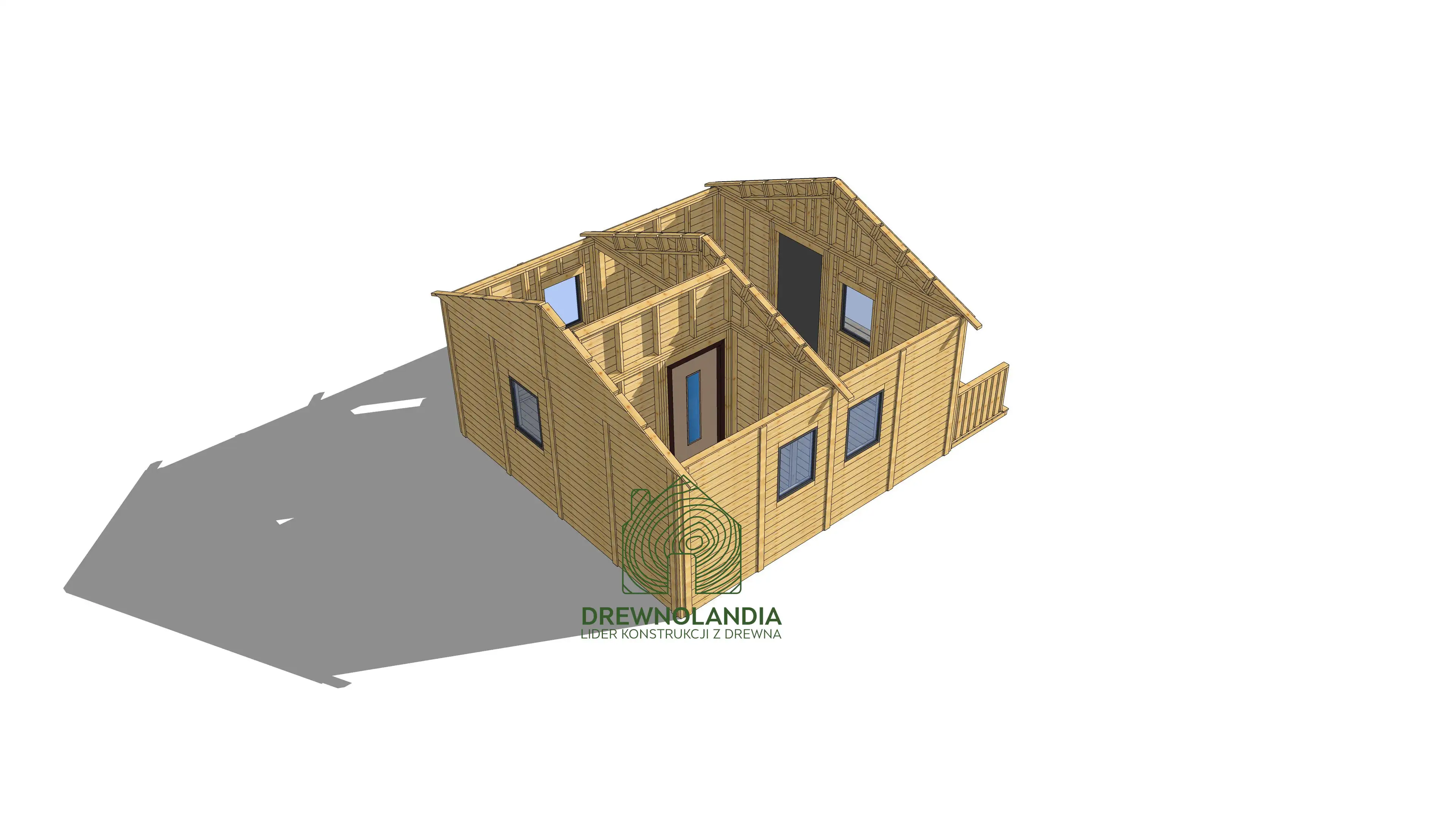 Domek letniskowy SM-1 - wersja ekspozycyjna, detal elewacji