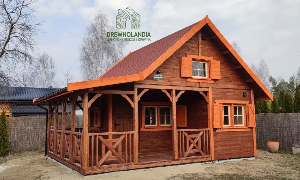 Mieszko II domek drewniany letniskowy na działkę - domek 35m²