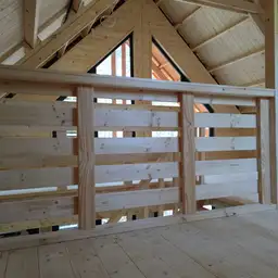 CRA13 - Widok boczny domku rekreacyjnego z elementami nowoczesnego designu, 35 m²