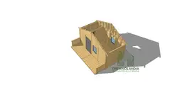 SM-3 - Domek letniskowy, wersja 30013, solidna konstrukcja