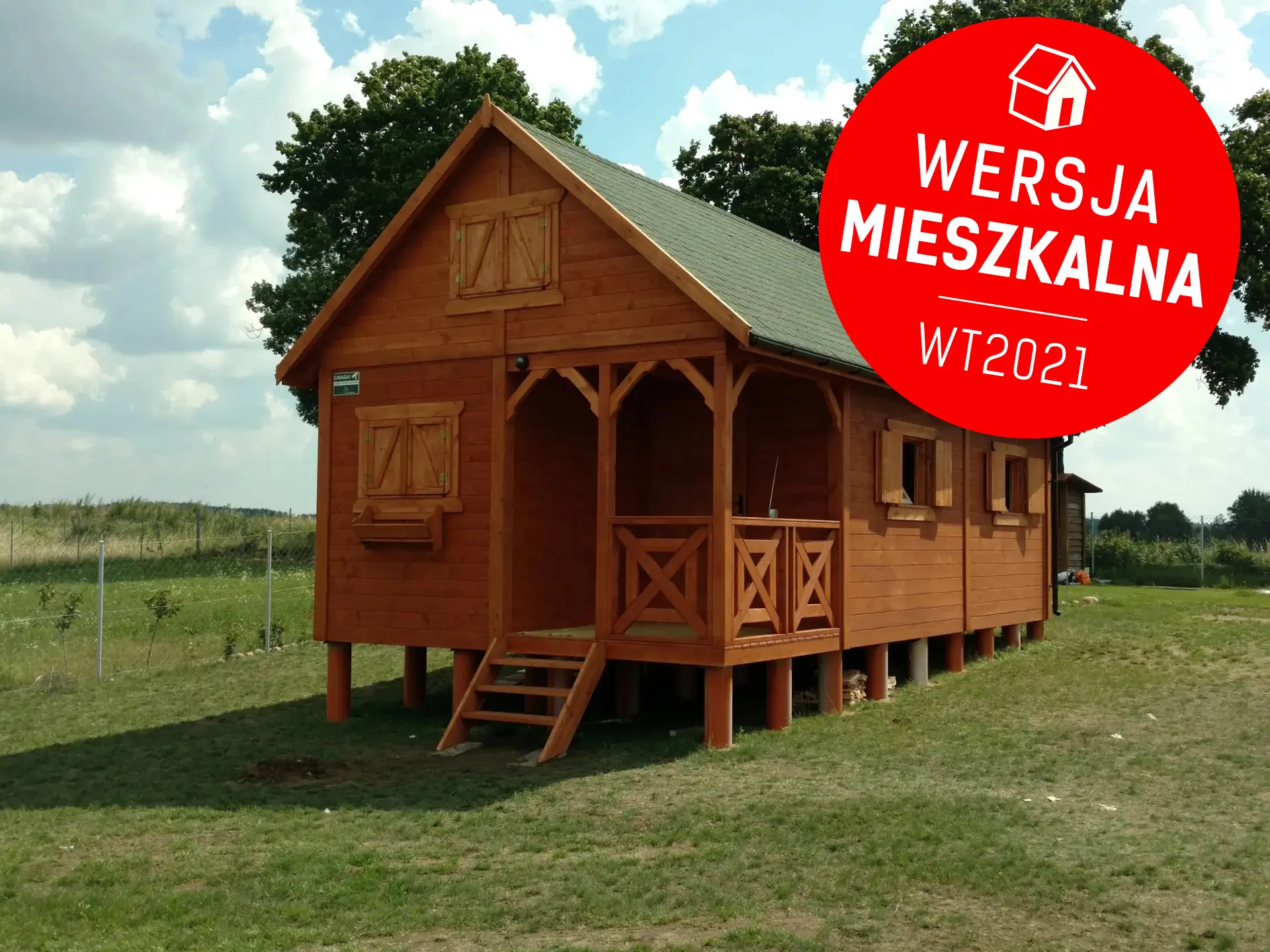 Domek mieszkalny całoroczny CRA3 PLUS  -WT2021 - 32 m²