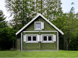 Widok projektu CRA8 PLUS – domek całoroczny z drewna