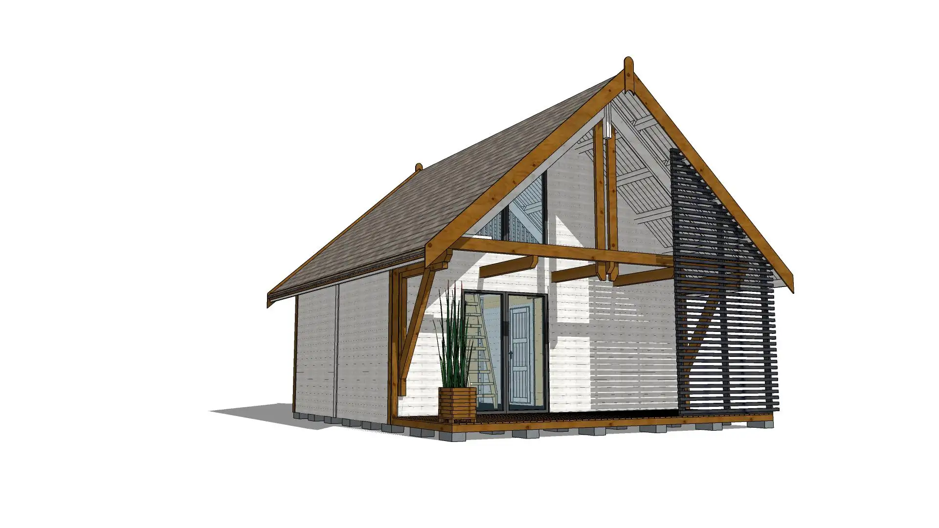 Domek mieszkalny całoroczny CRA10 PLUS - WT 2021 – 35 m²