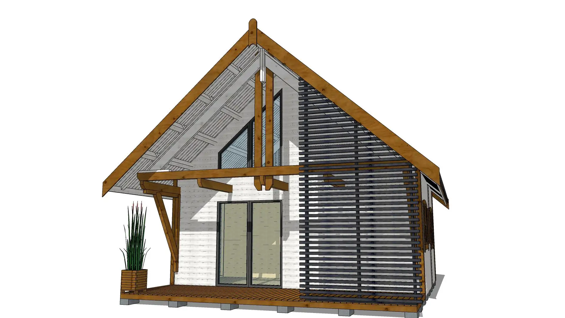 Domek mieszkalny całoroczny CRA10 PLUS - WT 2021 – 35 m²